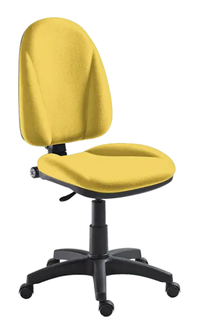 444/MEK židle kancelářská, koženka AN 036 - koženka žlutá